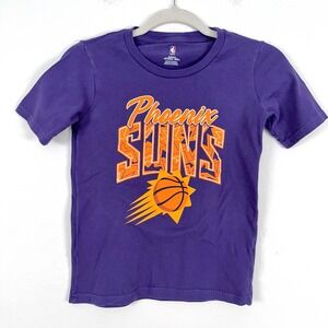 Kids Phoenix Suns NBA Basketball TShirt Purple Orange All Star Hoops Youth Small